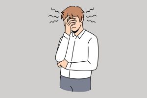 tress-irritation-and-feeling-sleepy-concept-young-man-worker-cartoon-character-standing-touching-covering-face-with-hands-feeling-exhausted-and-sleepy-illustration-vector.