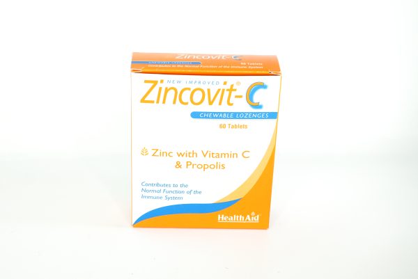 قرص جویدنی زینکوویت ث هلث اید 60 عددی zincovit-c pills