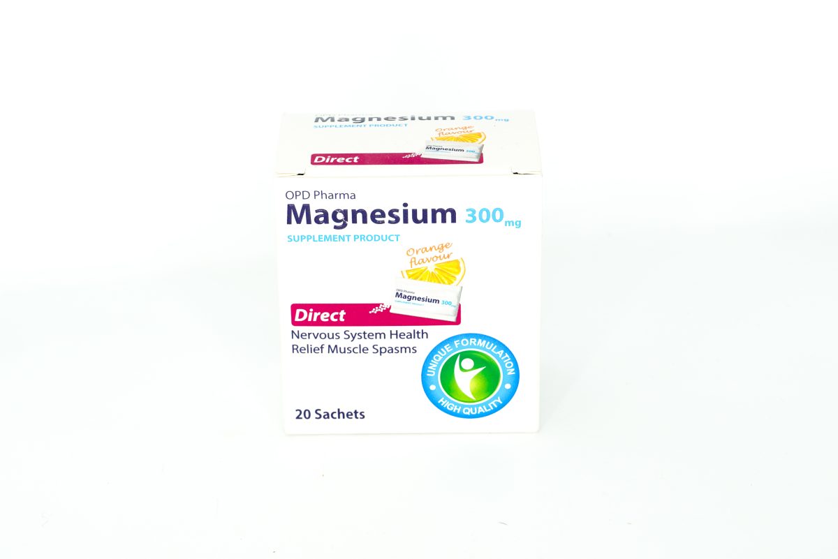 ساشه منیزیم 300 میلی گرم اوپی دی فارما 20 عددی magnesim 300mg