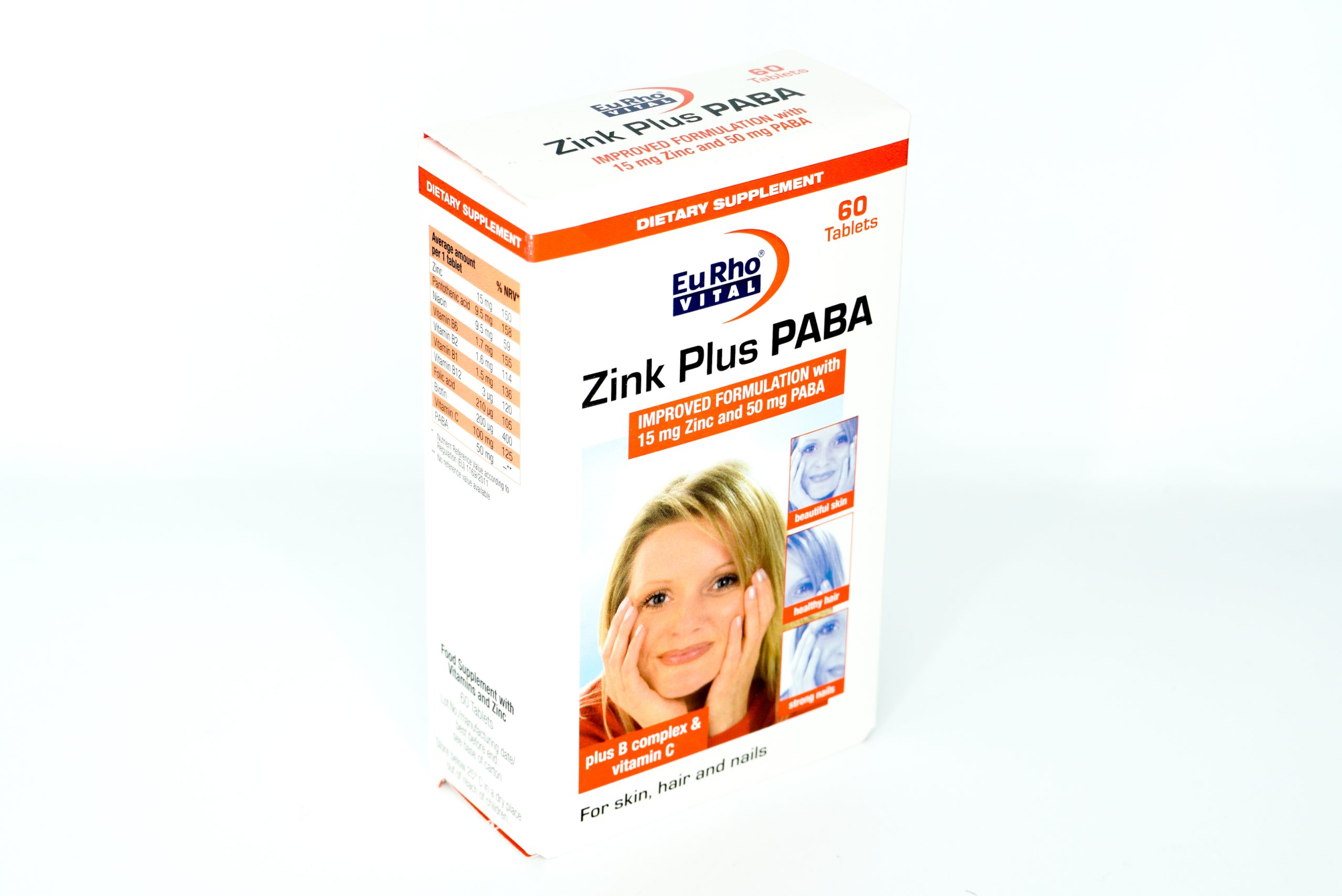 d095 قرص زینک پلاس پابا یوروویتال zink plus paba