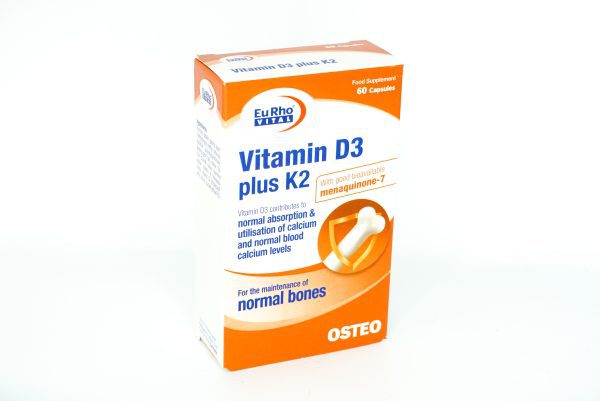 کپسول ویتامین د3 پلاس کا2 60 عددی Vitamin d3 plus K2 capsule