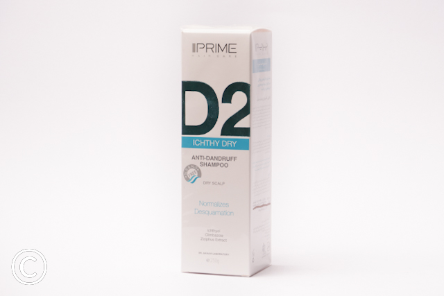 d(1)300 (158) شامپو ضد شوره پرایم مناسب پوست سر خشک و حساس حجم 250 میل