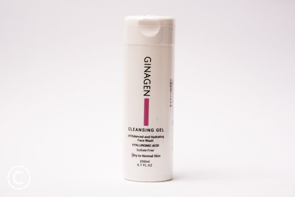 ژل شست و شوی صورت ژیناژن مناسب پوست خشک و نرمال حجم 200 میل